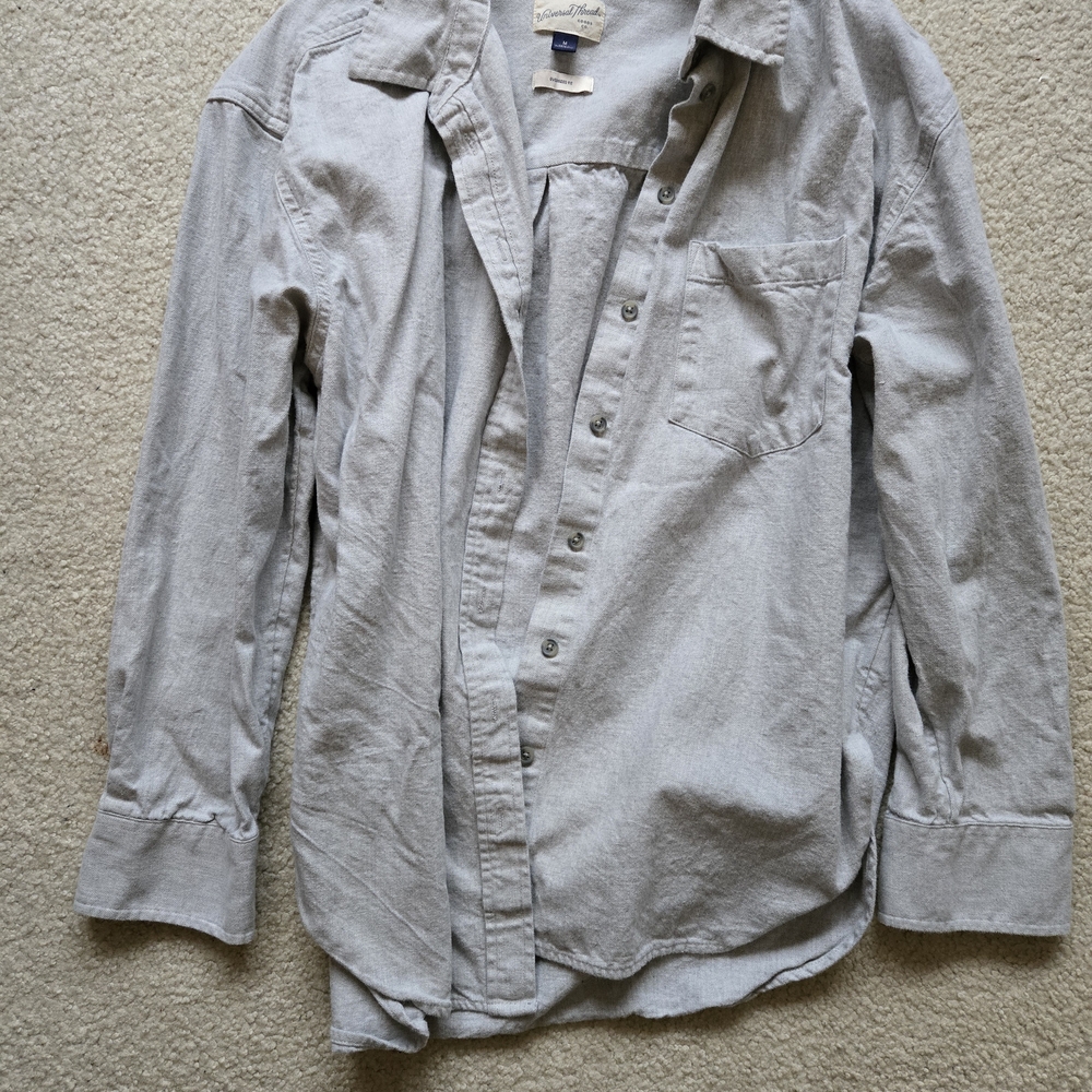 Universal Thread Light Gray Button Down Shirt
